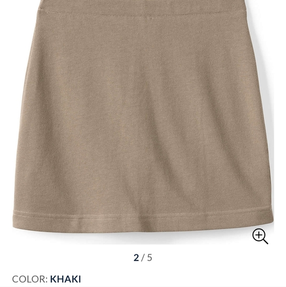 LandsEnd Girls Knit Above the knee skort. Uniform, size 12 - Picture 3 of 5